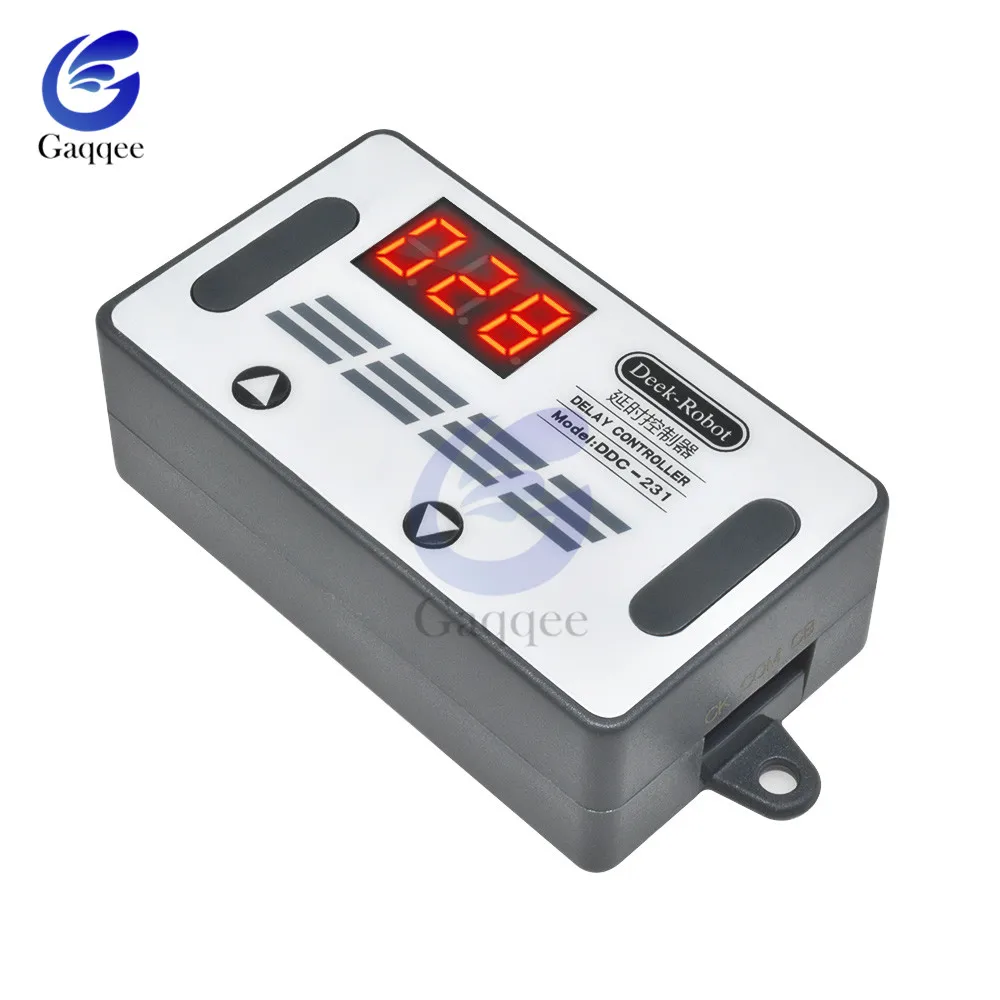 Релейный контроллер с цифровым светодиодным дисплеем и временной задержкой 12