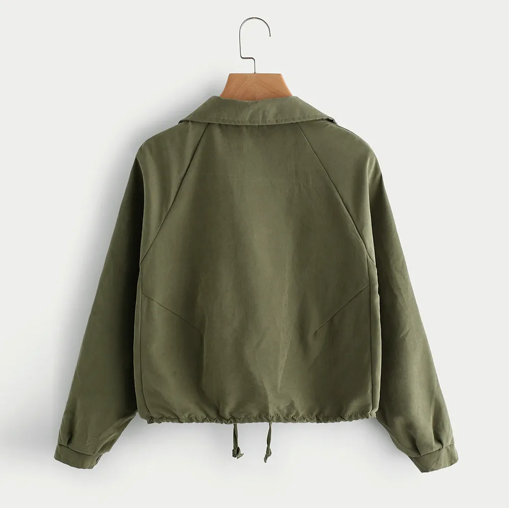 2020 модная однотонная куртка женские осенние пальто базовые куртки с длинным