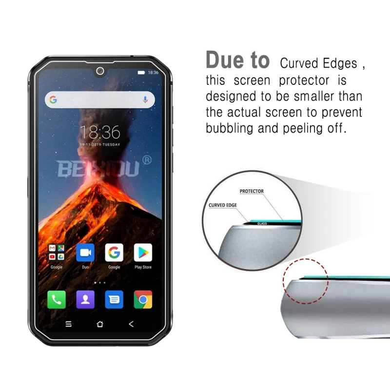 2 шт Полное закаленное стекло для Blackview BV9900 защита экрана 2.5D 9h защитная пленка |