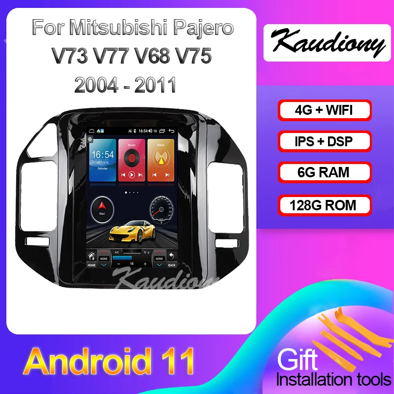 

Kaudiony 10.4" Android 11 For Mitsubishi Pajero V73 V77 V68 V75 Car DVD Multimedia Player Auto Radio GPS Navigation 4G 2004-2011