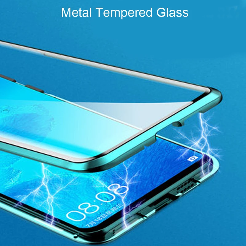 Роскошный Магнитный поглощающий чехол для Huawei Nova 3i металлическая рамка
