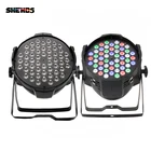 Светодиодный прожектор SHEHDS из алюминиевого сплава Par 54x9 Вт RGB, прожектор, прожектор для DJ-шаров, сценическое освещение для дискотеки и вечеринки с контроллером dmx