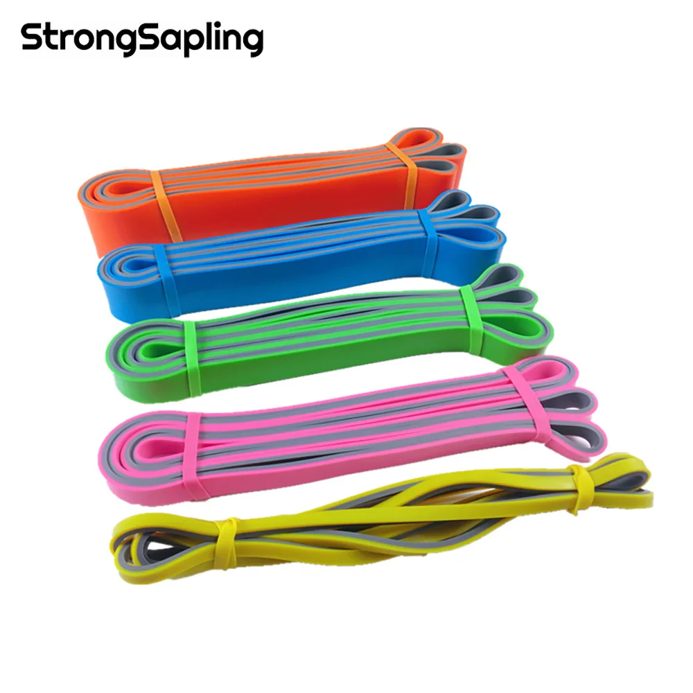 

New Double Layer Resistance Band 2080mm Exercise Elastic Bands Rubber Loop Strength Pilates Fitness Equipment Training Expander