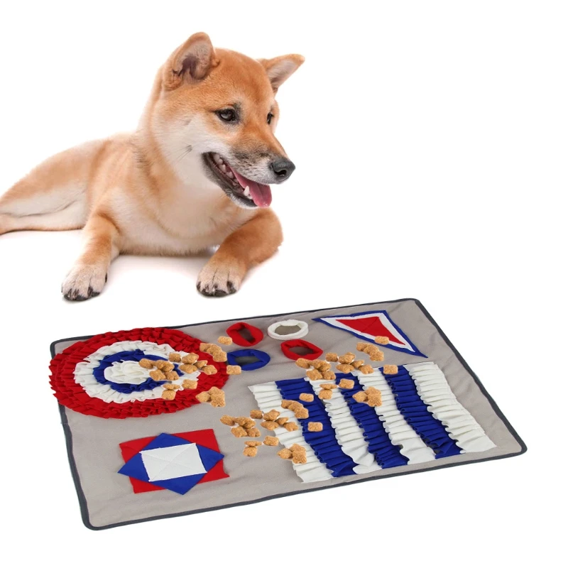 

Dog Snuffle Mat Nose Smell Training Blanket Sniffing Pad Slow Feeding Bowl Food Dispenser Carpet Relieve Stress Non-Slip Toys