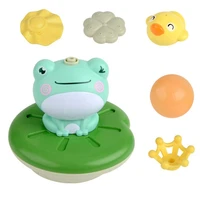 new baby frog bath toy water fun cute cartoon animal bathtub toy kids floating toy swimming water toys infant bathroom toys gift