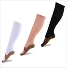 Набор из 3 медицинских нейлоновых носков до колена спортивная одежда длинные компрессионные эластичные чулки высокие для женщин и мужчин атлетические путешествия