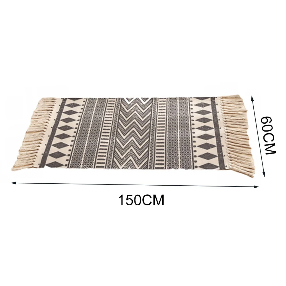 

Home Decoration 60x150cm Retro Rugs and Carpets for Home Living Room Soft Tassel Home Carpets Table Runner Door Mat