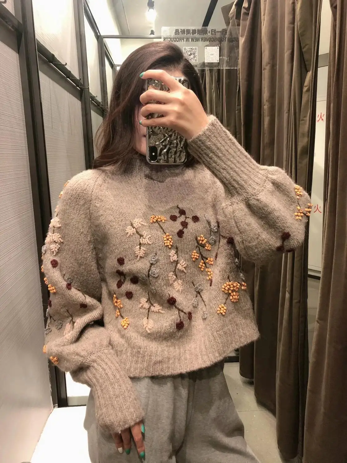 

MD England Vintage Indie Folk Vintage Beading Embroideried Winter Sweaters Women Pull Femme Sweaters Women Pullovers Tops