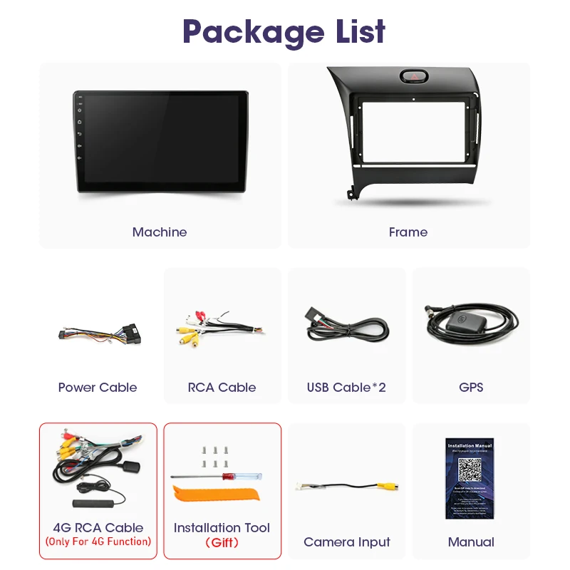 Автомагнитола Srnubi Android 10 мультимедийный видеоплеер для Kia K3 Cerato Forte 3 2013 2014 2015 2016