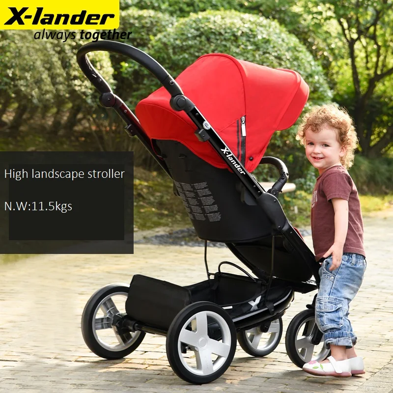 Xlander складная переносная детская коляска kinderwagen reversable seat L образной формы