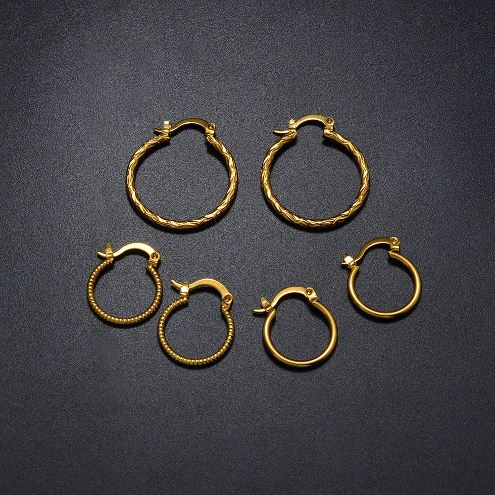 Маленькие круглые серьги-гвоздики Anniyo украшения золотого цвета для африканских