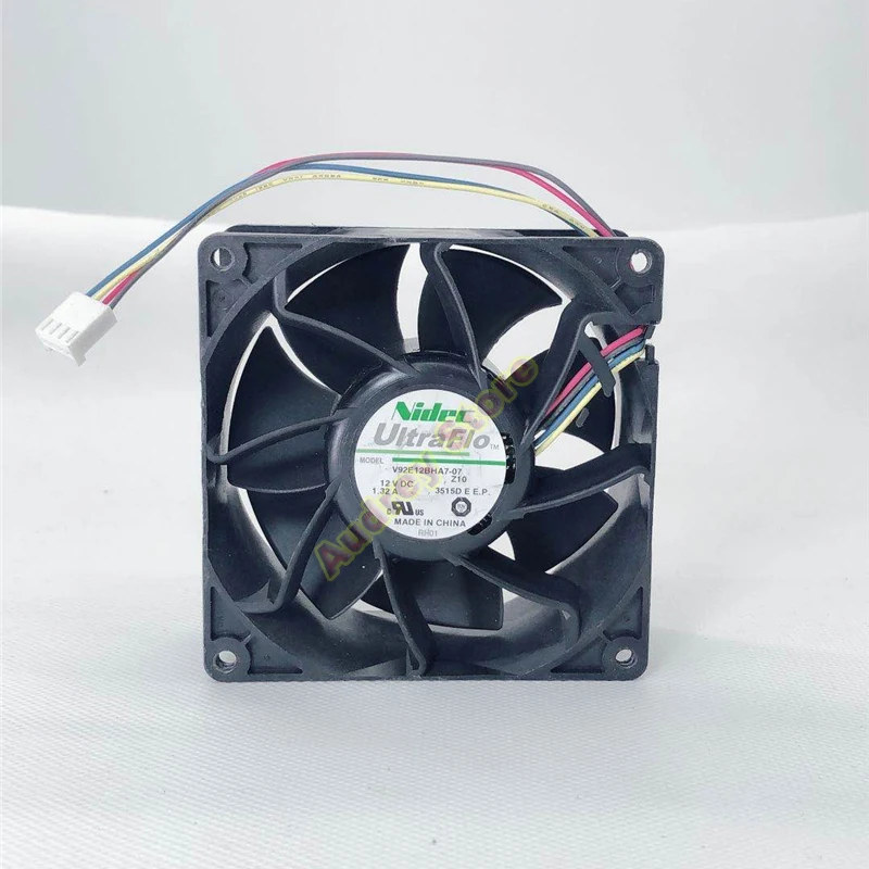 

Оригинальный вентилятор NIDEC 9038 12V 1.32A 2.24A V92E12BHA7-07 9 см, 4-проводной вентилятор