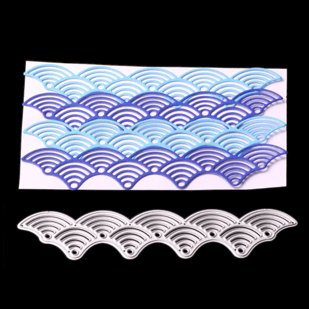 Волна Форма металлический трафаретный вырубной штамп скрапбукинг изготовления