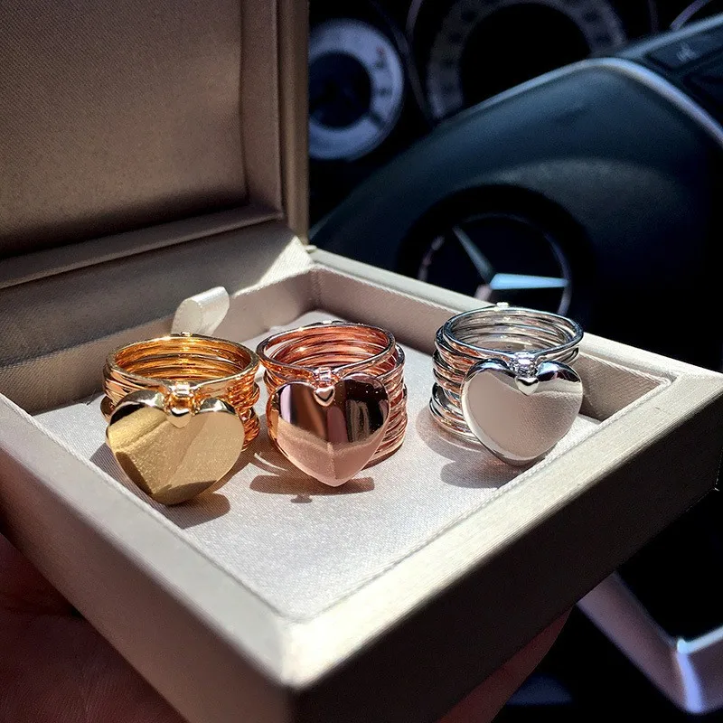 

Magic Ring Bracelet 2021 European And American Fashion Accessories Love Deformation Ring Bracelet Dual Purpose Women's Bracelet