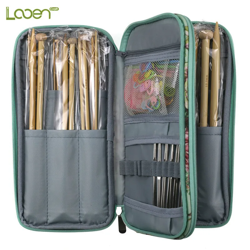 Крючки для вязания крючком набор игл 36 шт. Бамбуковые Спицы 12 крючки аксессуаров