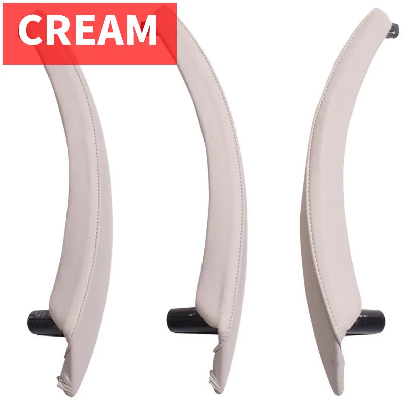 3PCS/set RHD Right Hand Drive Beige Outer Leather Interior Inner Door Pull Handle Trim Cover Panel For BMW E70 E71 X5 X6 2007-13 |