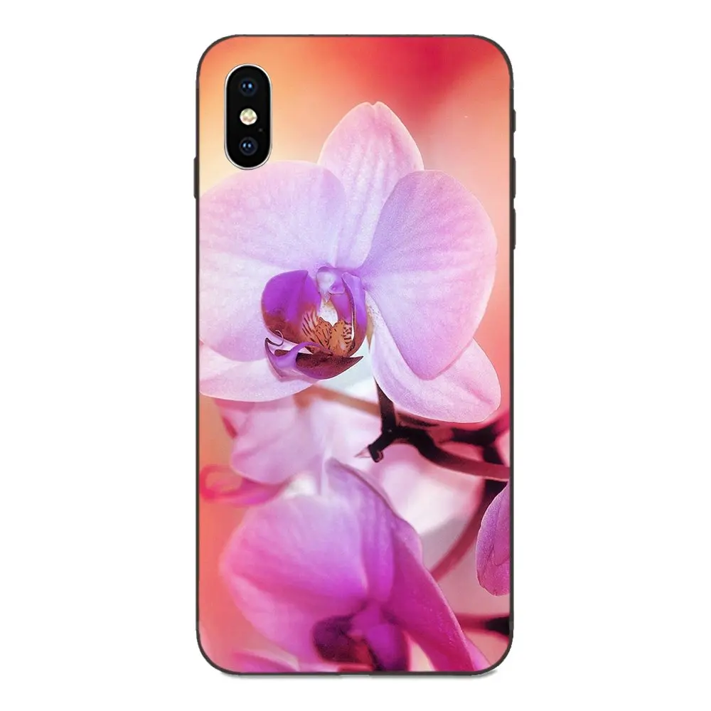Орхидея для Xiaomi Redmi Note 3 3 S 4 4A 4X5 5A 6 6A 7 7A K20 Plus Pro S2 Y2 Y3 чехол для телефона из мягкого силикона ТПУ с рисунком черный чехол - Цвет: as picture