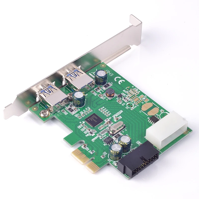 USB PCI e 19 pin адаптер express к 3 0 2 порта карта расширения USB3 конвертер чип NEC|Платы