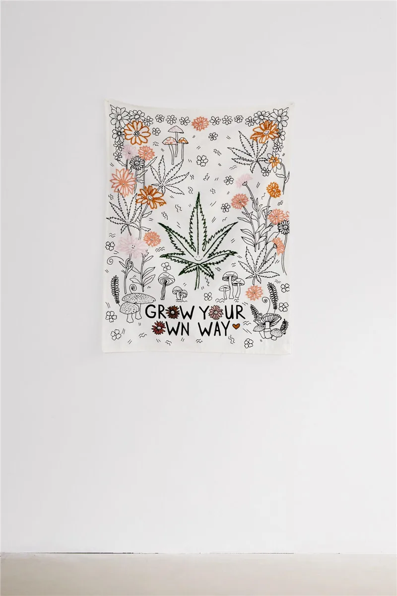 Дропшиппинг растут по своему гобелен настенный хиппи домашний декор Одеяло