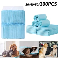 204050100pcs pet diapers disposable pads super absorbent dog diapers dog training diaper cage mats healthy nappy mat