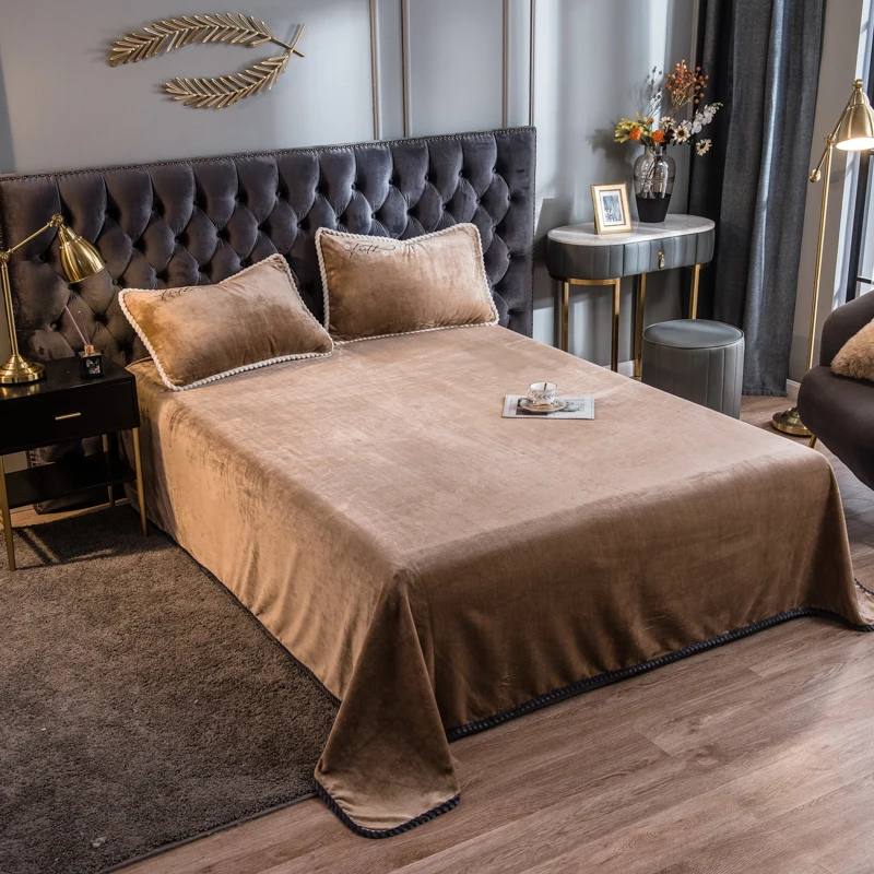Глубокий хаки/простыня домашний текстиль 1 шт. осеннего и зимнего сезона 100%