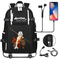 avatar the last airbender women men multifunction waterproof usb charging laptop backpacks school travel bags for boys girls