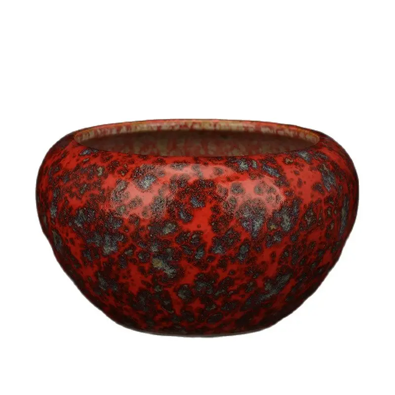 

Chinese Old Porcelain Red Glaze Porcelain Brush Washing