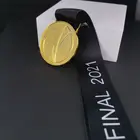 Европа Лига чемпионов, медаль металлическая медаль Реплика медали золотая медаль серебряная медаль Футбол Сувениры коллекции фанатов