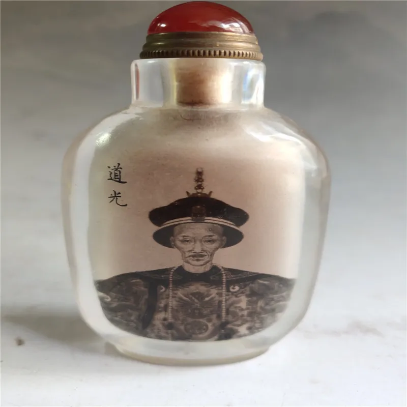 

Antique pure hand-made glass, internalized, Emperor changed pot collection