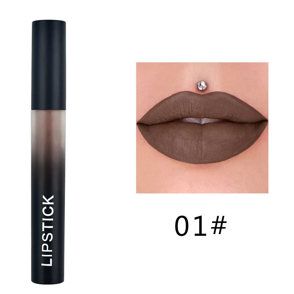 Матовый блеск для губ стойкий водостойкий жидкая помада макияжа 15 цветов
