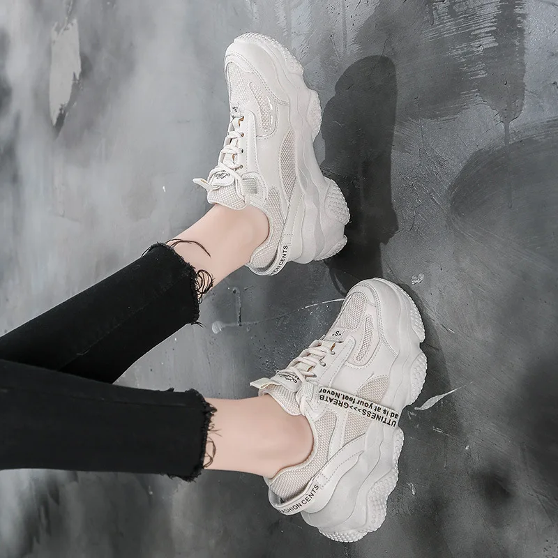 Весна 2020 новинка большие размеры Корейская повседневная спортивная обувь на