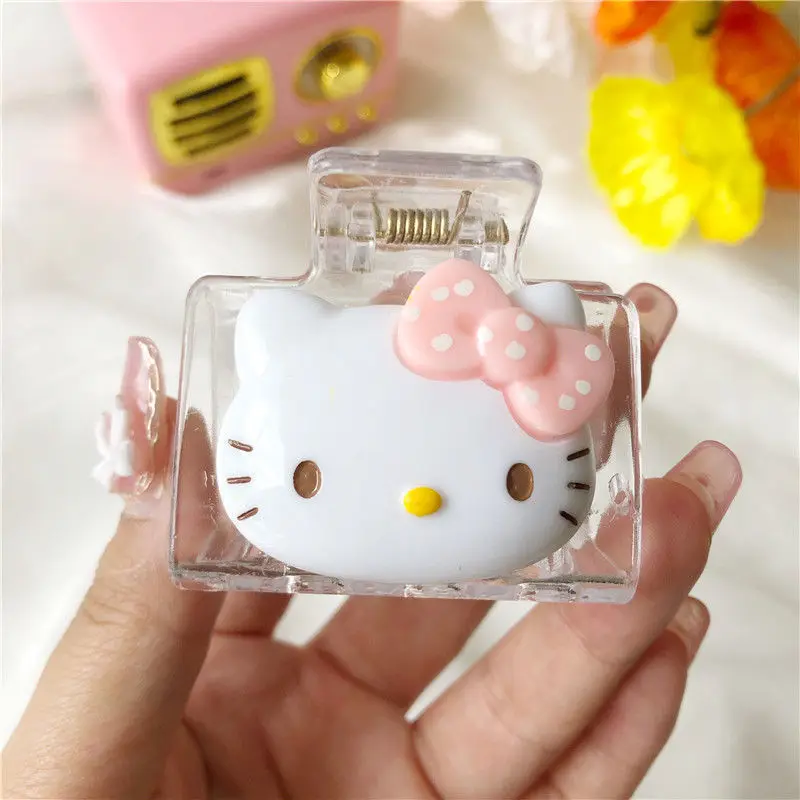 Sanrioed Mymelody Kuromi Cinnamoroll помпон пурин Hellokts Японская девочка зажим для сердца мягкие