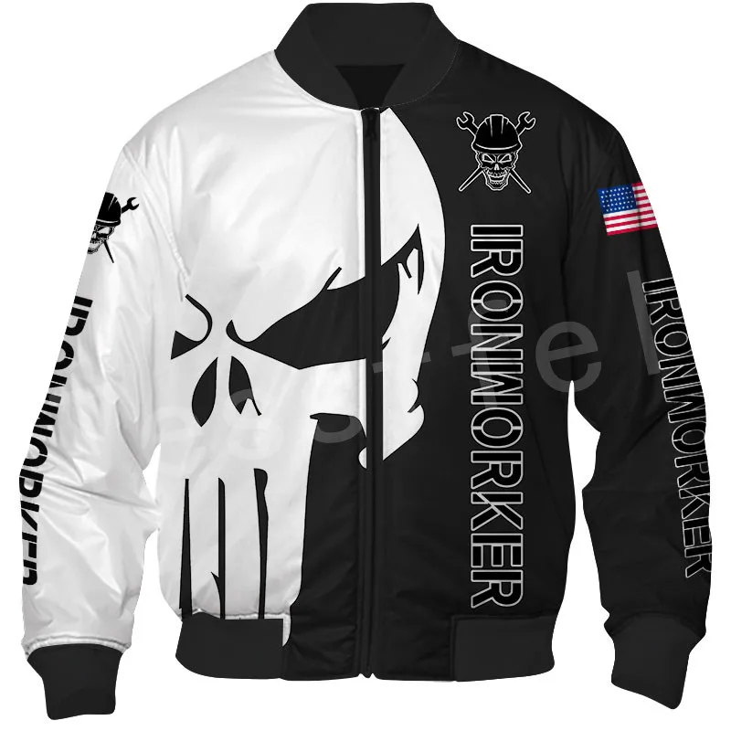 

Tessffel Newest Worker Tool Electrician ironworker instrument 3DPrint Pullover Streetwear Funny Warm Coat Zip/Bomber Jacket A-1