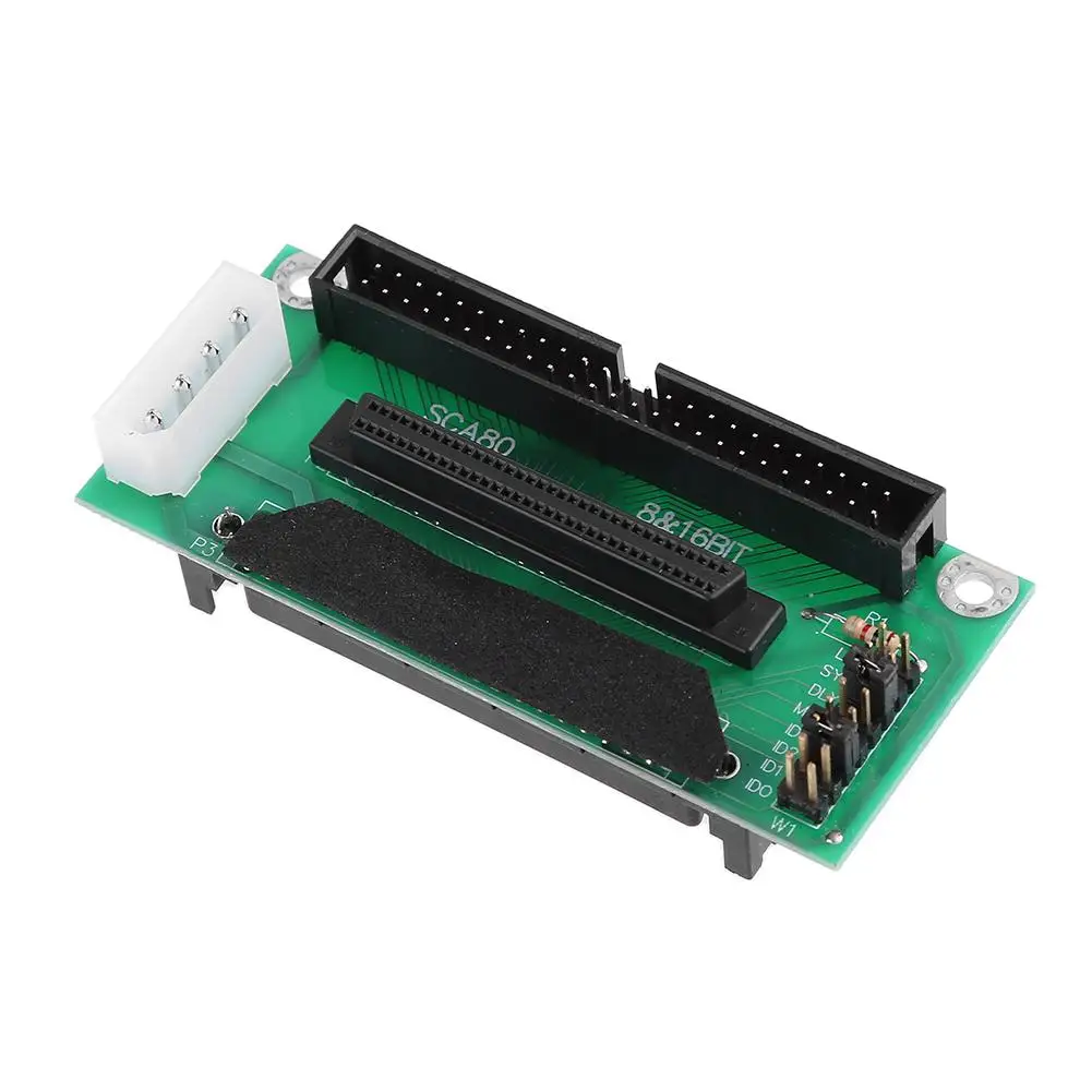 Адаптер для жесткого диска SCSI SCA 80 Pin на 68Pin 50 pin IDE преобразователь карты Модуль