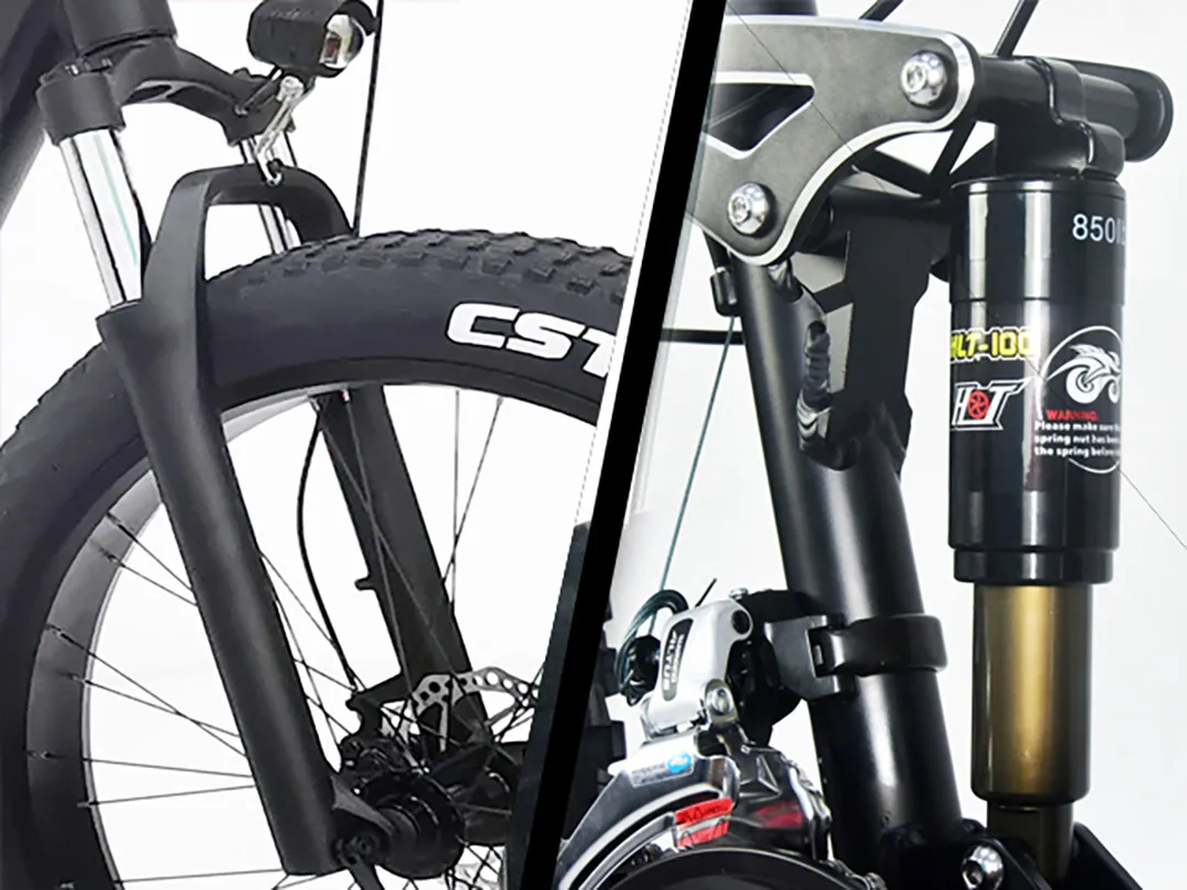 Электровелосипед с электроприводом фэтбайк амортизацией и мягким хвостом 26