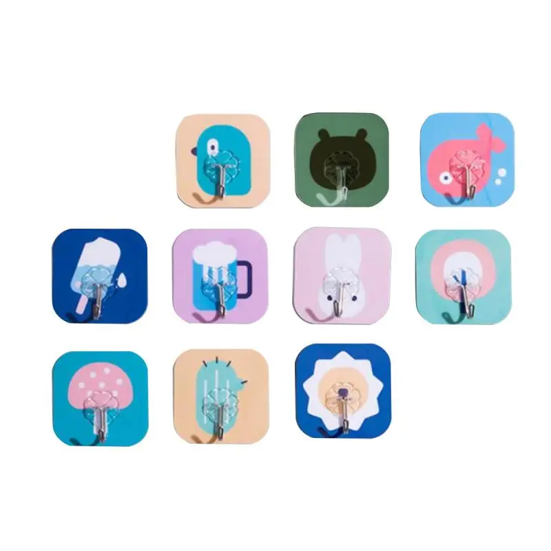 

Cartoon Strong Suction Hooks For Home Kitchen And Bathroom Cup Sucker Hanger Key Holder Storage Hangers Adhesive Hook