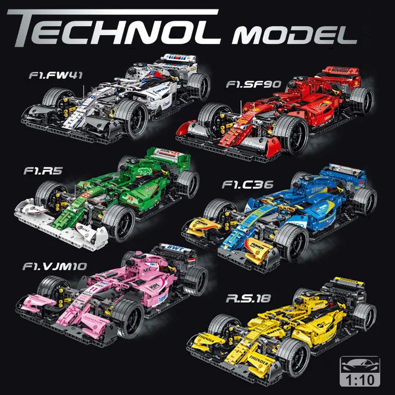 MOC-31313 F1 формула спортивные гоночные автомобили строительные блоки модели