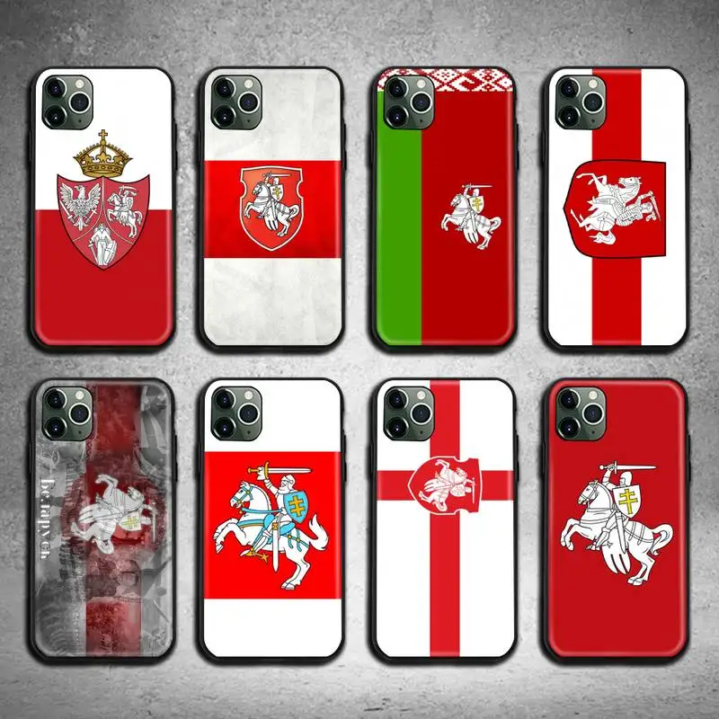 

Belarus flag white and red flag Phone Case for iphone 12 pro max mini 11 pro XS MAX 8 7 6 6S Plus X 5S SE 2020 XR case