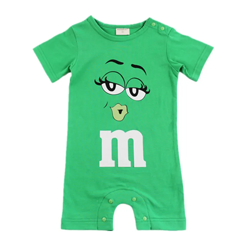 Детский комбинезон с короткими рукавами для мальчиков и девочек 4 цвета летний