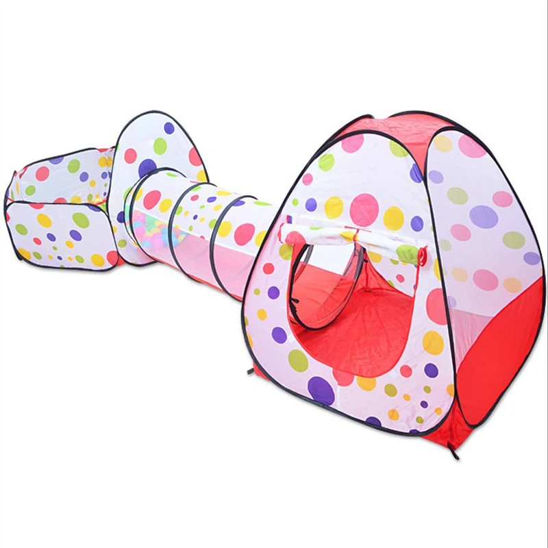 Игрушечная палатка игровой домик морской мяч забор туннель из трех предметов 0 3