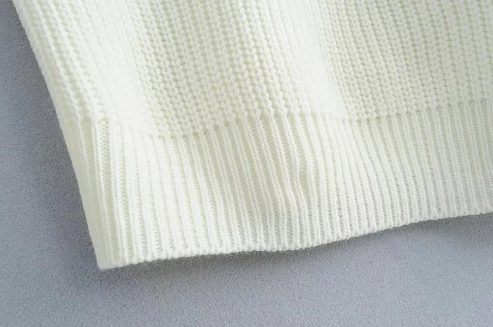 Сексуальный вязаный свитер Darlingaga с косым воротником женские Асимметричные