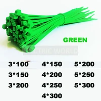 green 100pcs cable ties self locking nylon wire cable zip ties 2 5x100 3 5x100 organiser fasten cable