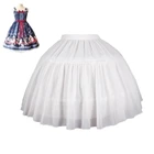 Женская юбка в стиле Лолиты, подъюбник для невесты, платье для косплея, выпускного вечера, короткий подъюбник юбка из фатина с кринолином, пышная юбка