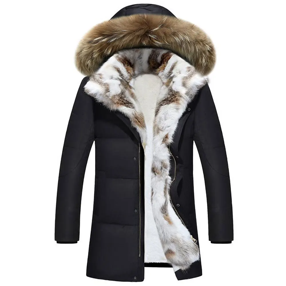 Зимняя Модная элегантная женская одежда толстая пуховая куртка средней длины с