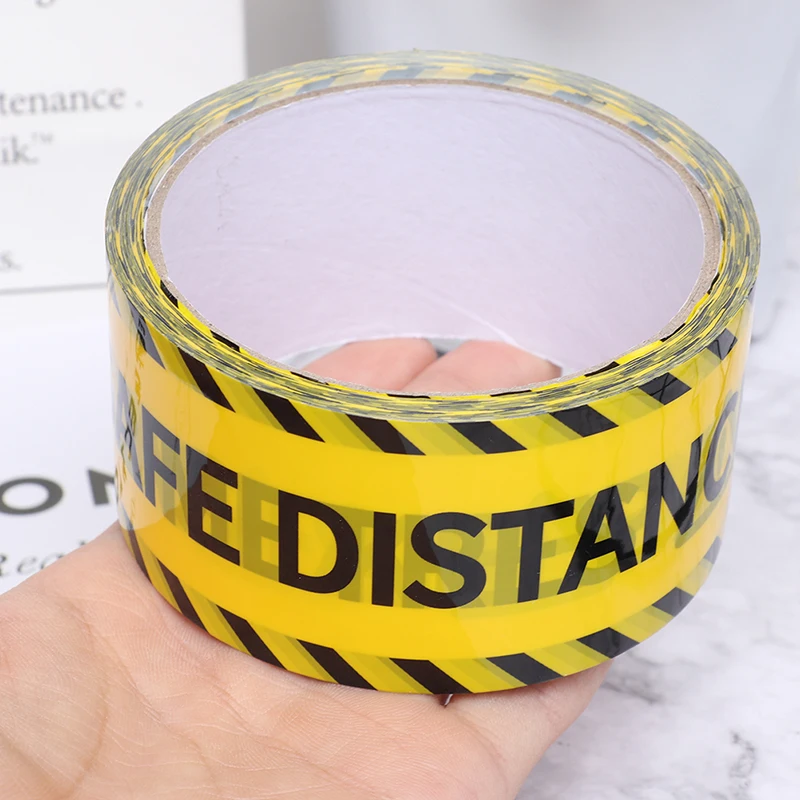 

1pc 48mm*25m Warning Isolation Tape Danger Caution Barrier Remind Tapes DIY Sticker