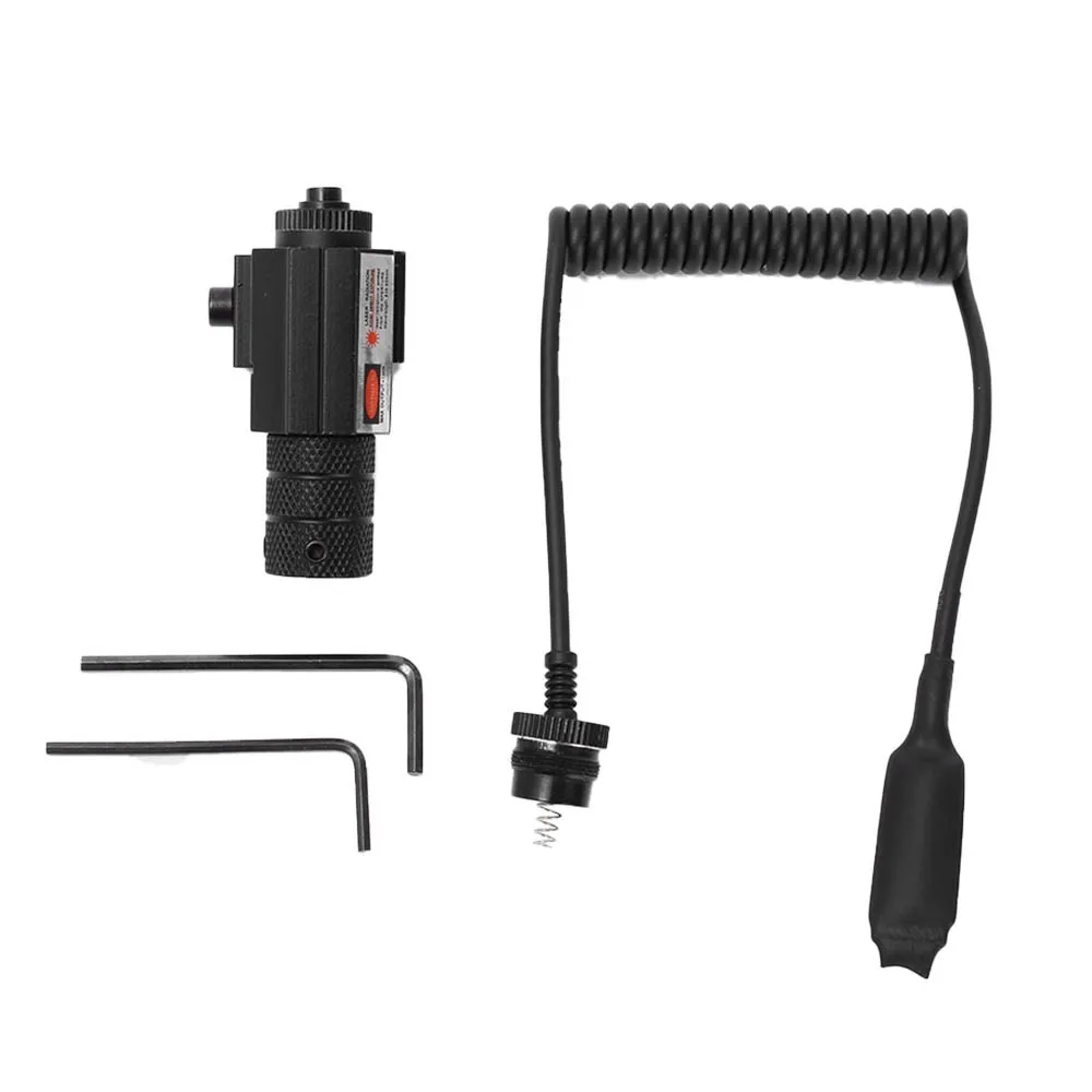 

Tactical Red Dot Laser Sight Scope with Remote Switch for Rifle Pistol Gun Adjustable Laser Pointer For 20mm Picatinny Rail