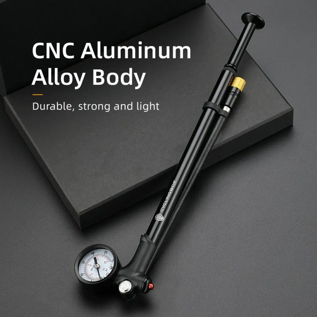 Складной велосипедный воздушный насос высокого давления 120PSI с рычагом и