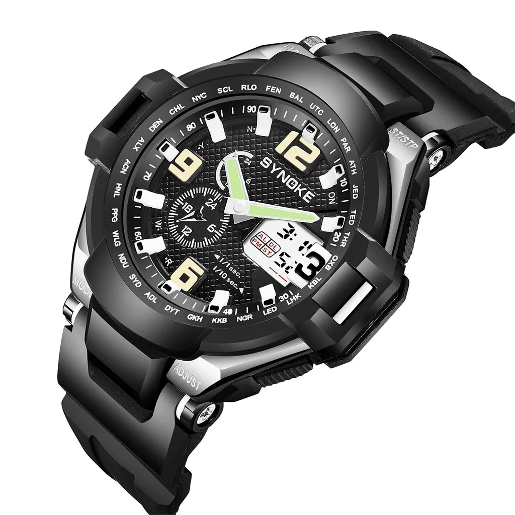 Цифровые часы мужские электронные модные спортивные многофункциональные