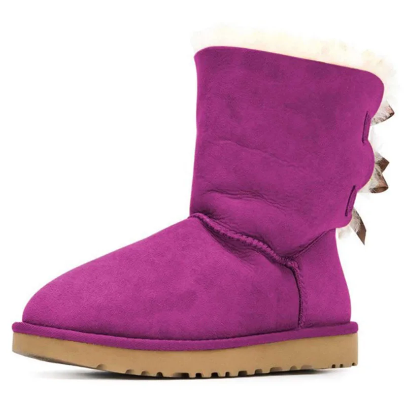 FSJ желтая замшевая фотообувь для женщин теплые плюшевые ботильоны с бантом