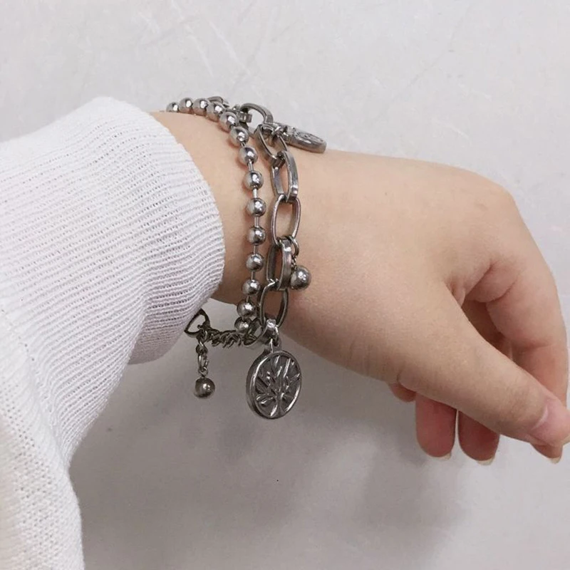 Круглые регулируемые ювелирные изделия из нержавеющей стали 18 см